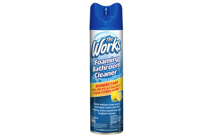 05. The Works Foaming Bathroom Cleaner Fresh Citrus Scent